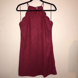 Red velvet dress from FRANCESCAS